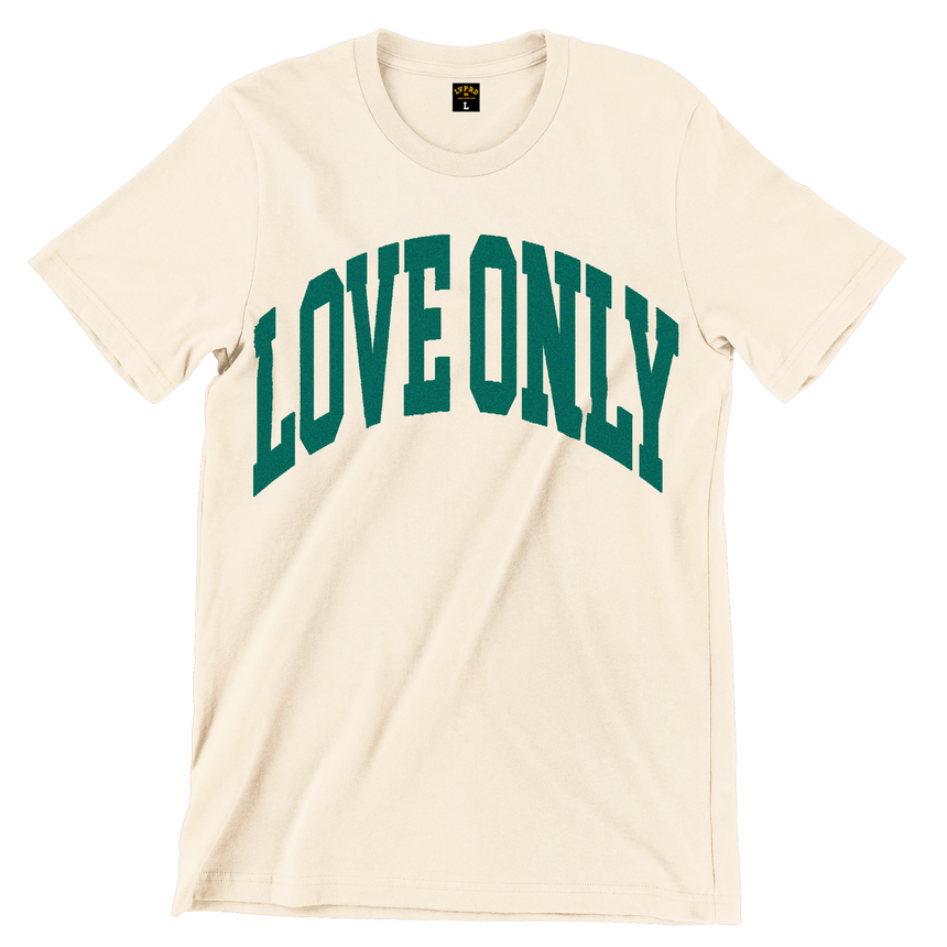 LOVE ONLY Short Sleeve T-Shirt (Off-White)