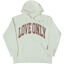 LOVE ONLY Hooded Sweatshirt (Off-White/Brown)
